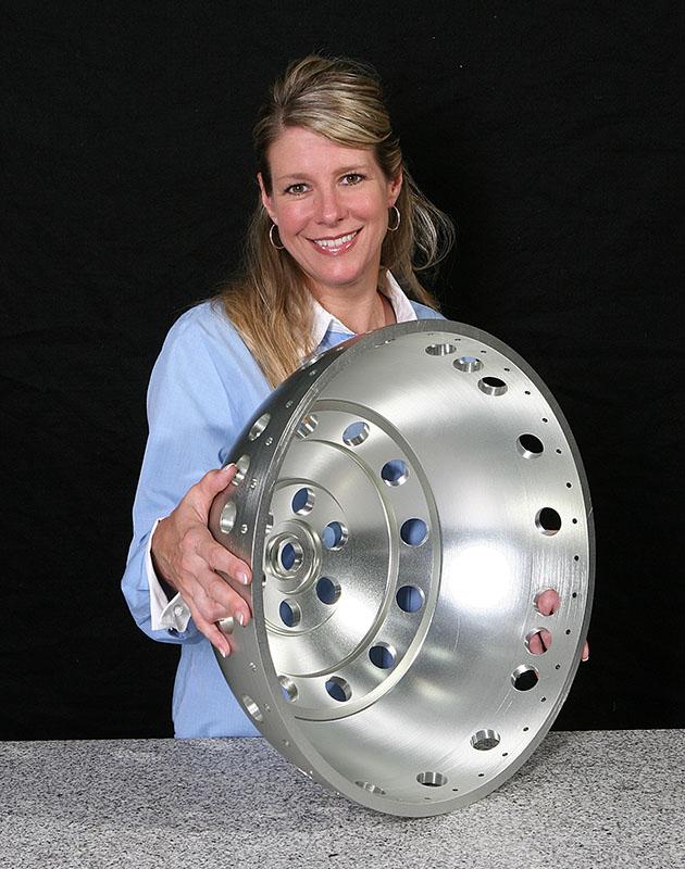 A 6061 aluminum satellite dome for a weather balloon launched into the ionosphere to measure ionic breezes that affect satellite movement paths.